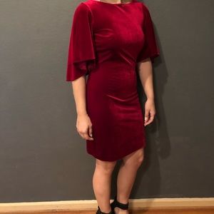 Maroon Velour Dress